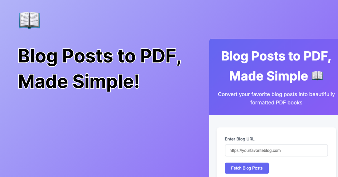 Blog To PDF